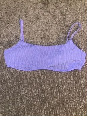 Hollister Lavender Textured Bandeau Swim